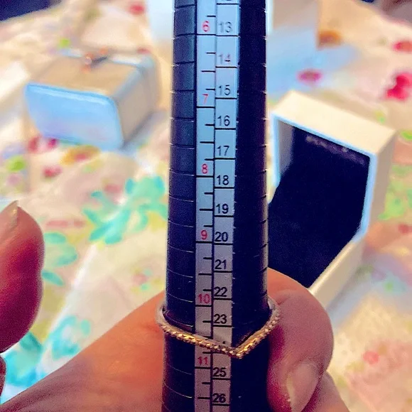 14K rose gold/925 Authentic Pandora Rings,unworn SIzes 10&10.5 buy 1 or both - Picture 11 of 11